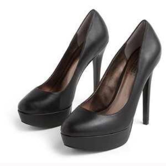 Lk New Pelle Moda Designer Black Pumps Heels 9 - Picture 2 of 7